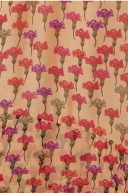 Eywasouls Malibu Claire Smocked Chiffon Maxi Dress Floral Size 8 for rent on The Volte - image 4