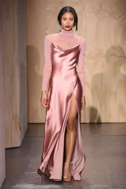 Jonathan Simkhai Satin Maxi Slip Gown Rose Size S (AU 8) for rent on The Volte - image 3