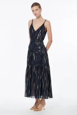 Manning Cartell Cosmic Girl Tiered Maxi Dress Navy Size 6 / XS for rent on The Volte - image 2
