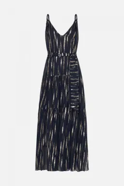 Manning Cartell Cosmic Girl Tiered Maxi Dress Navy Size 6 / XS for rent on The Volte - image 5