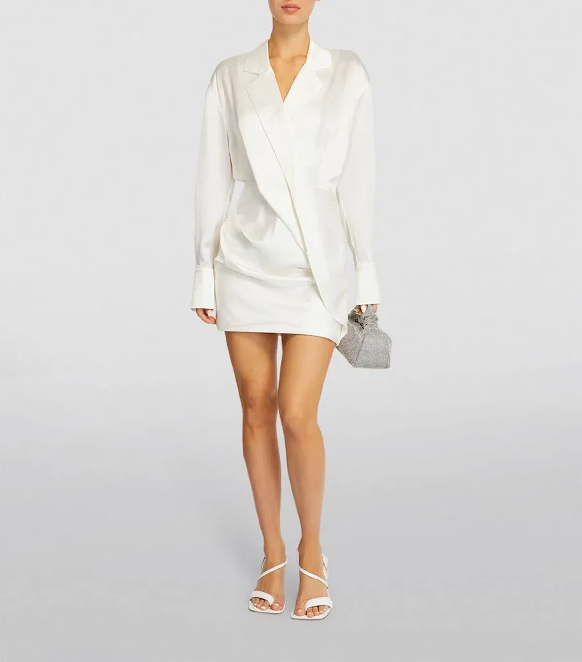 Acler Woodbine Mini Dress Ivory Size 10 for rent on The Volte - main image