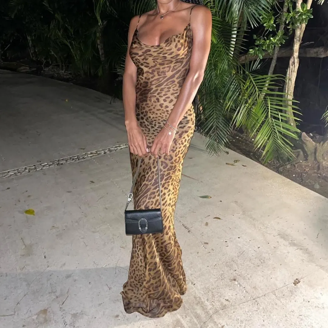 Rat & Boa Valentina Dress Leopard Print Size M / Au 10 for rent on The Volte - main image