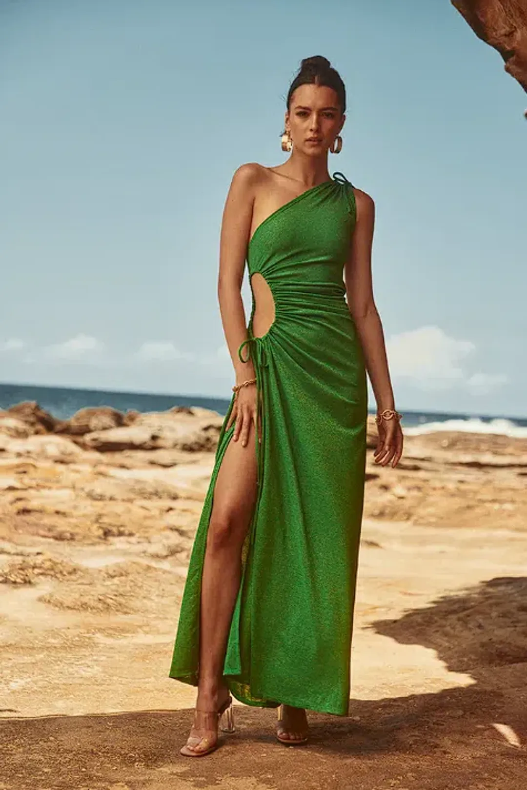 Sonya Moda Nour Maxi Forest Green Size 10 for rent on The Volte - main image