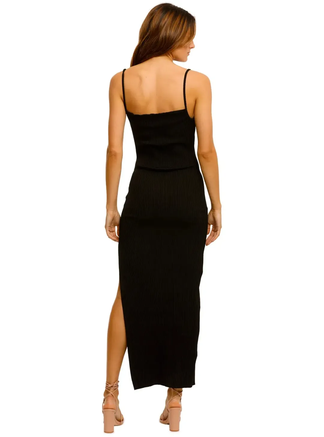 Bec & Bridge Lila Midi Dress Black Size AU 6 for rent on The Volte - main image
