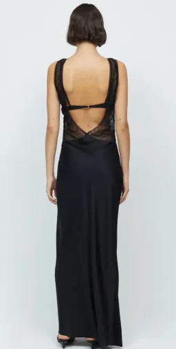 Bec & Bridge Naomi Split Dress Black Size AU 8 for rent on The Volte - image 2