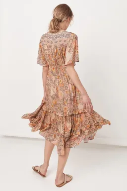 Spell & The Gypsy Amethyst Garden Party Dress Peach Size XS / AU 6 for rent on The Volte - image 4