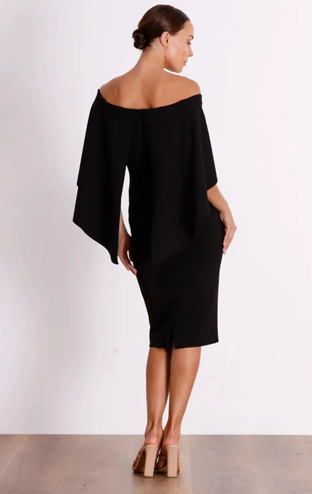 Pasduchas Composure Midi Dress Black Size AU 16 for rent on The Volte - main image