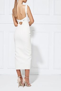 MISHA Midi Dress White Size 10/M for rent on The Volte - image 2