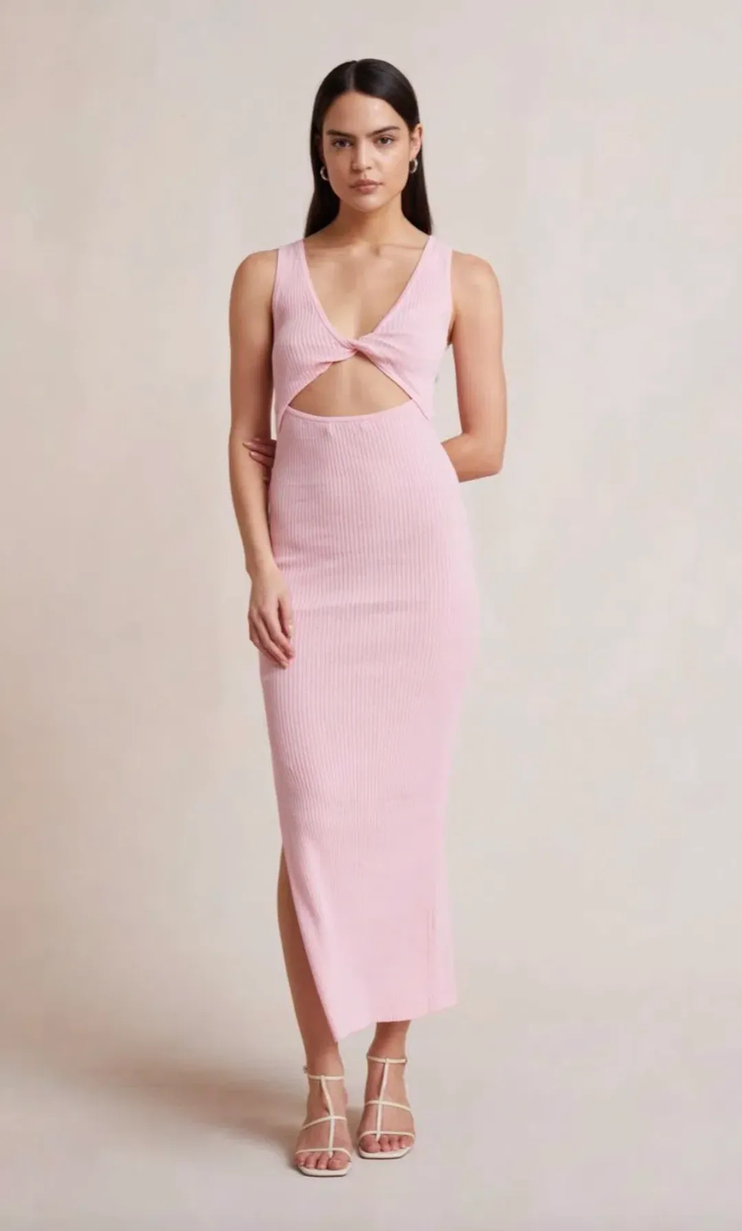 Bec & Bridge Candy Pink Riviera Midi Dress Pink Size 8 / AU 12 for rent on The Volte - main image