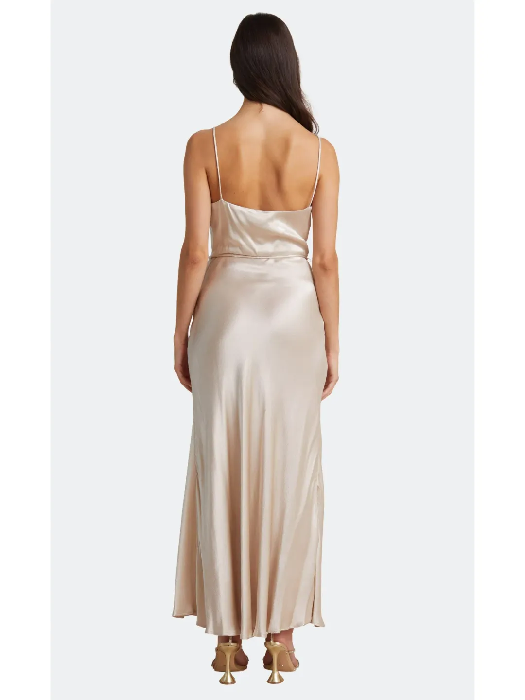 Bec & Bridge Moon Dance Midi Dress Sand Size AU 6  for rent on The Volte - main image