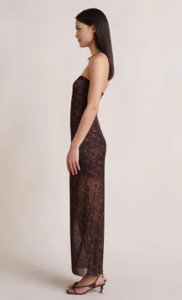 Bec & Bridge Checkmate Strapless Maxi Dress Print Size AU 6 for rent on The Volte - image 3