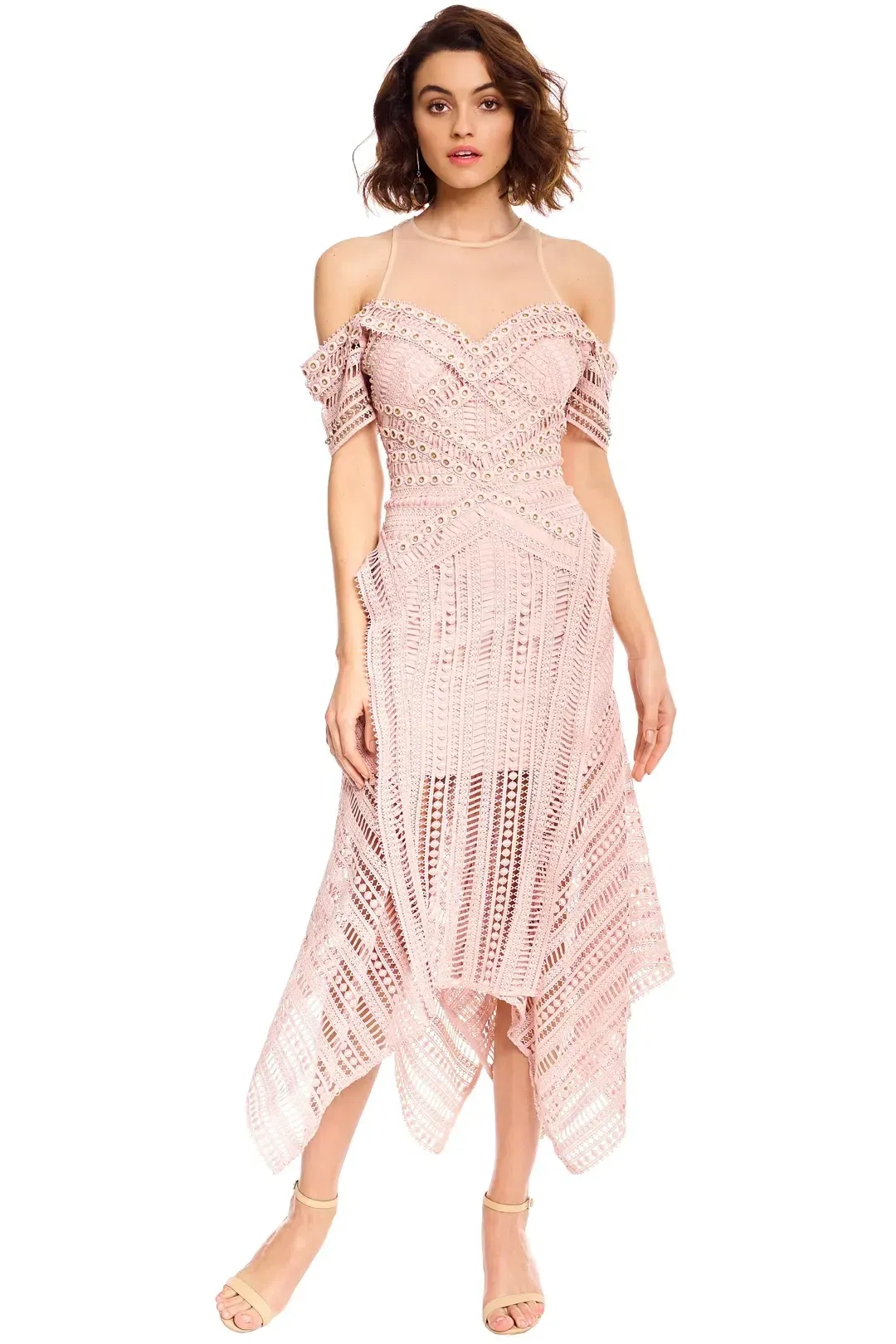 Thurley Sand Dune Dress in Nude Pink Size 10 for rent on The Volte - main image