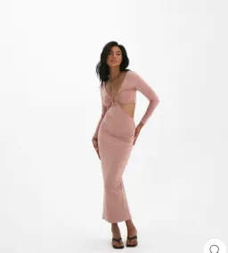 Natalie Rolt Sienna Dress Pink Size 8 for rent on The Volte - image 1