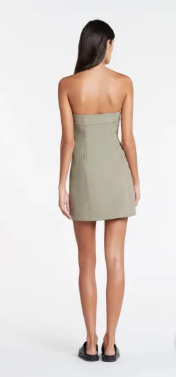 Sir the Label Adrien Structured Mini Dress in Sage Size 1 / Au 8 for rent on The Volte - image 2