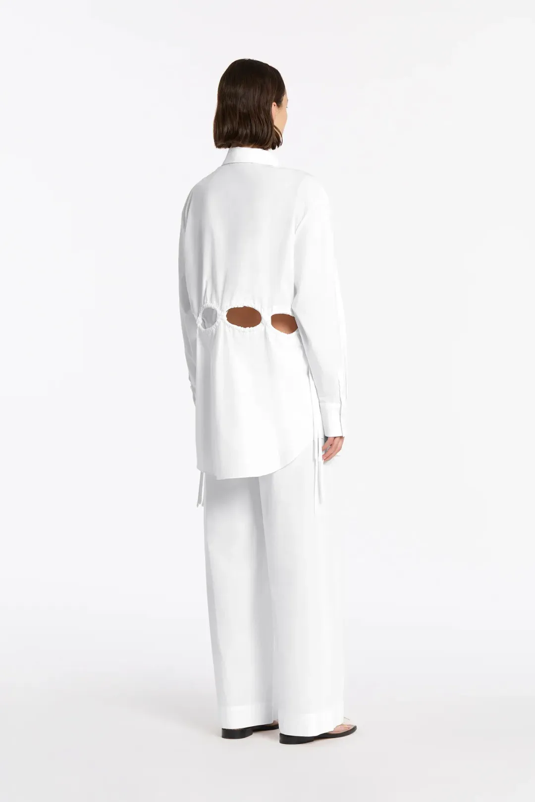 Sir the Label Mason Laced Shirt Dress in White Size 0 / AU 6 for rent on The Volte - main image
