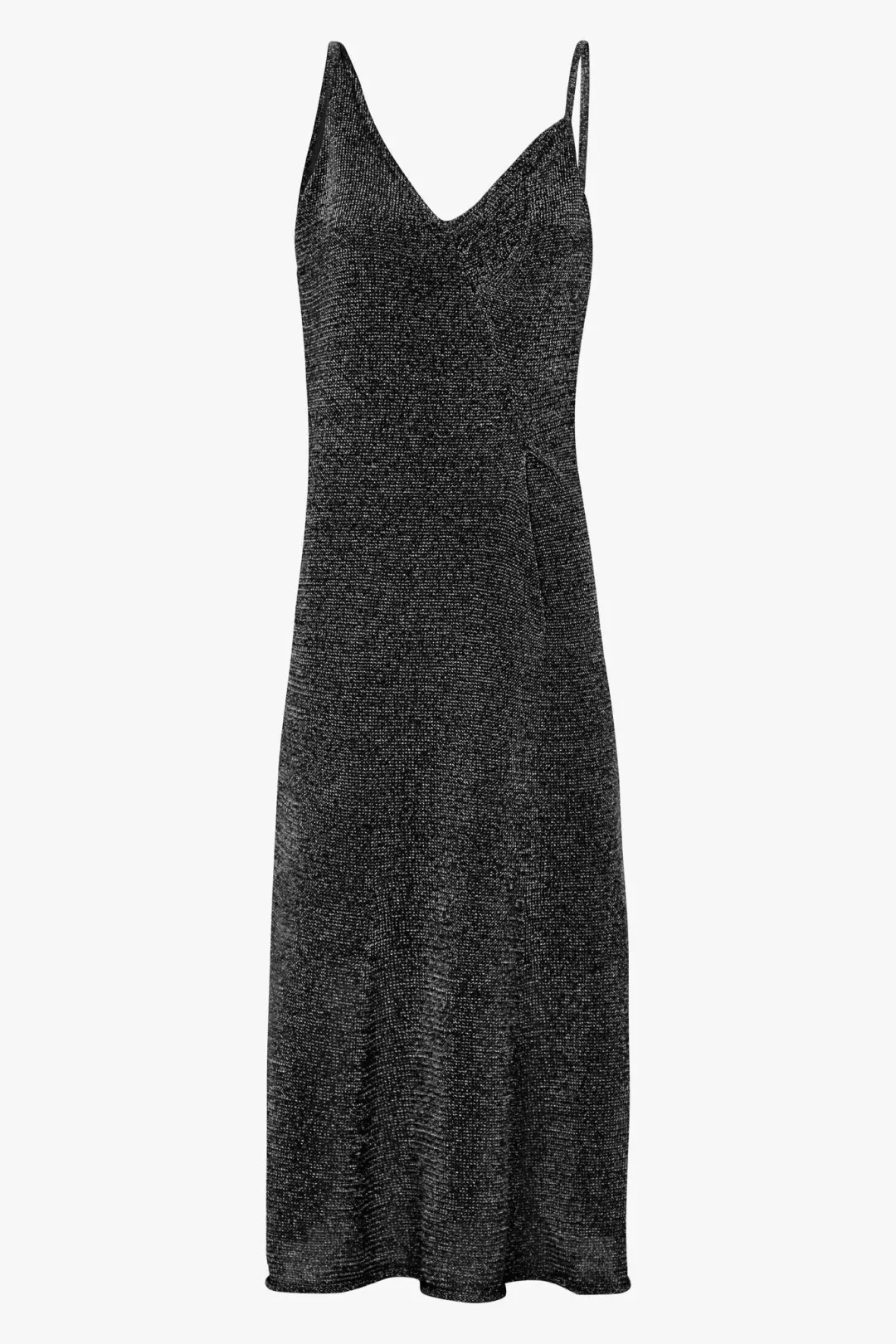 Sass & Bide Liquid Metal Black Metallic Knit Dress Size L/AU 14 for rent on The Volte - main image