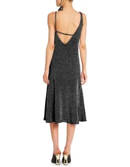 Sass & Bide Liquid Metal Black Metallic Knit Dress Size L/AU 14 for rent on The Volte - image 2