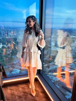 Zimmermann Frilled Mini Dress Pearl Cream Size 2 / AU 12 for rent on The Volte - image 1