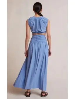 Bec & Bridge Minx Top and Maxi Skirt Set Blue Size AU 6 for rent on The Volte - image 3