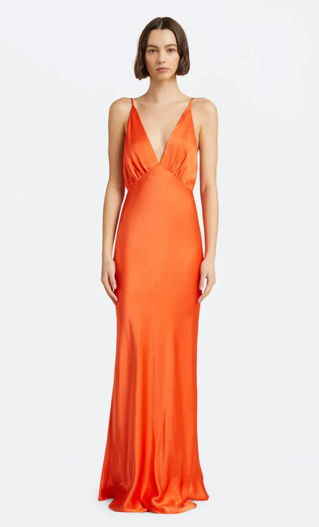 Bec & Bridge Lorelai V Maxi Dress in Fire Red Size AU 8 for rent on The Volte - main image