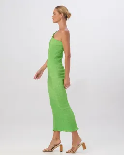 L'Idee Gigi Smocking Gown Neon Lime Green Size AU 8 for rent on The Volte - image 3