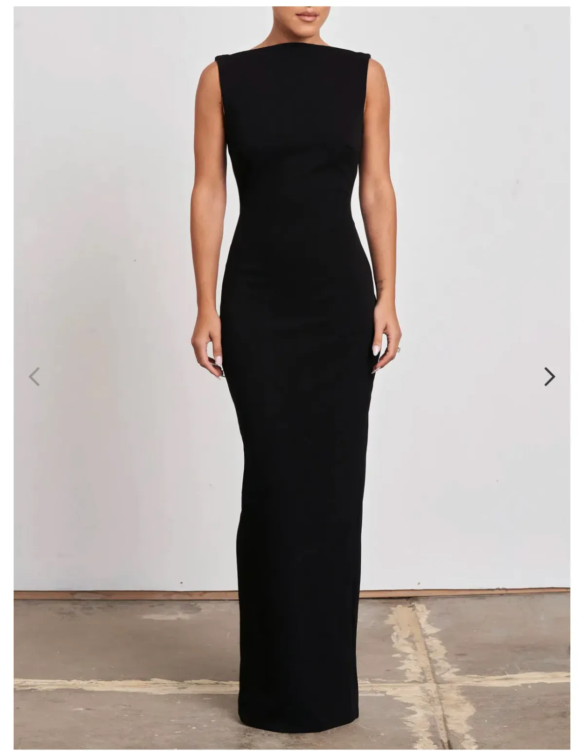 Effie Kats Verona Backless Gown Black Size AU 10 for rent on The Volte - main image