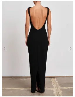 Effie Kats Verona Backless Gown Black Size AU 10 for rent on The Volte - image 3