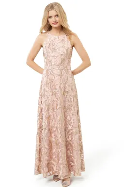 Review Until Forever Maxi Dress Blush Size AU 8 for rent on The Volte - image 1