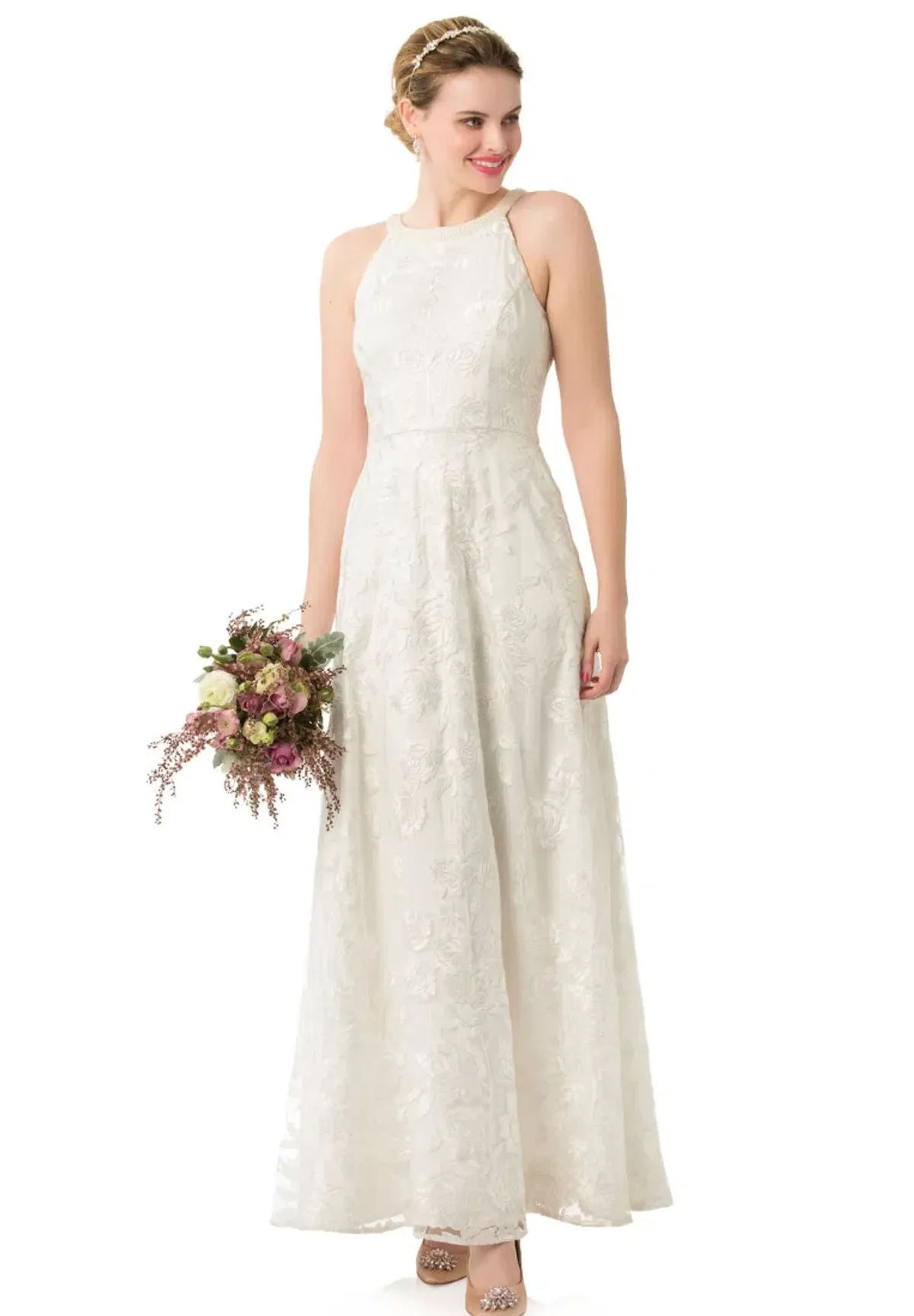 Review Diamonds Are Forever Dress White Size AU 8 for rent on The Volte - main image