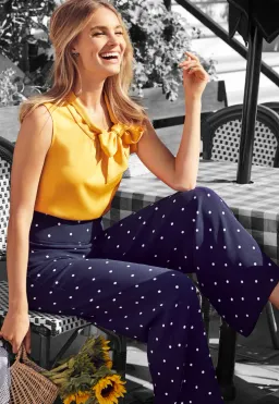 Review Serendipity Spot Pants Navy Size AU 8 for rent on The Volte - image 3