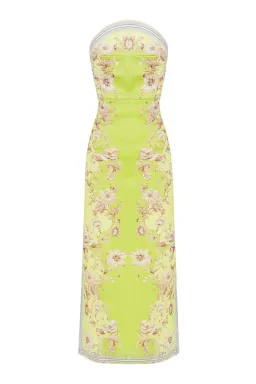 Alemais Marlow Bodice Strapless Dress Yellow Size 10 for rent on The Volte - image 3