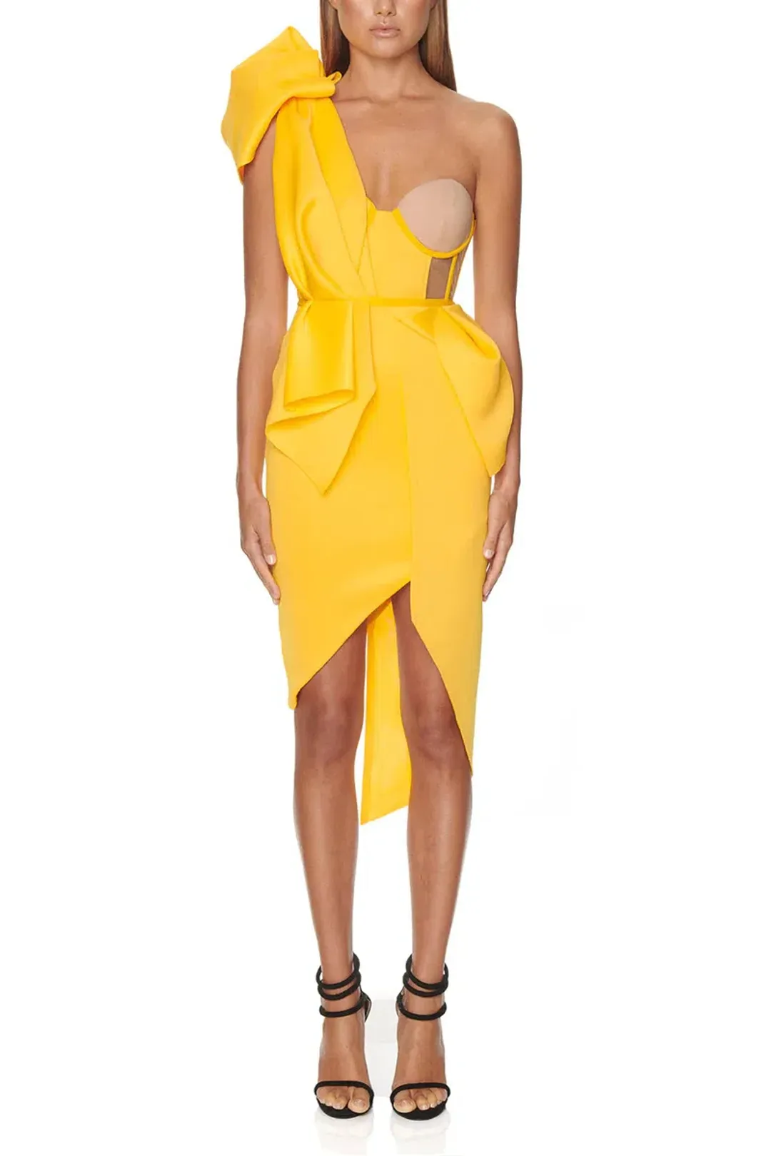 Eliya The Label Fleur Dress Yellow Size XL / Au 14 for rent on The Volte - main image