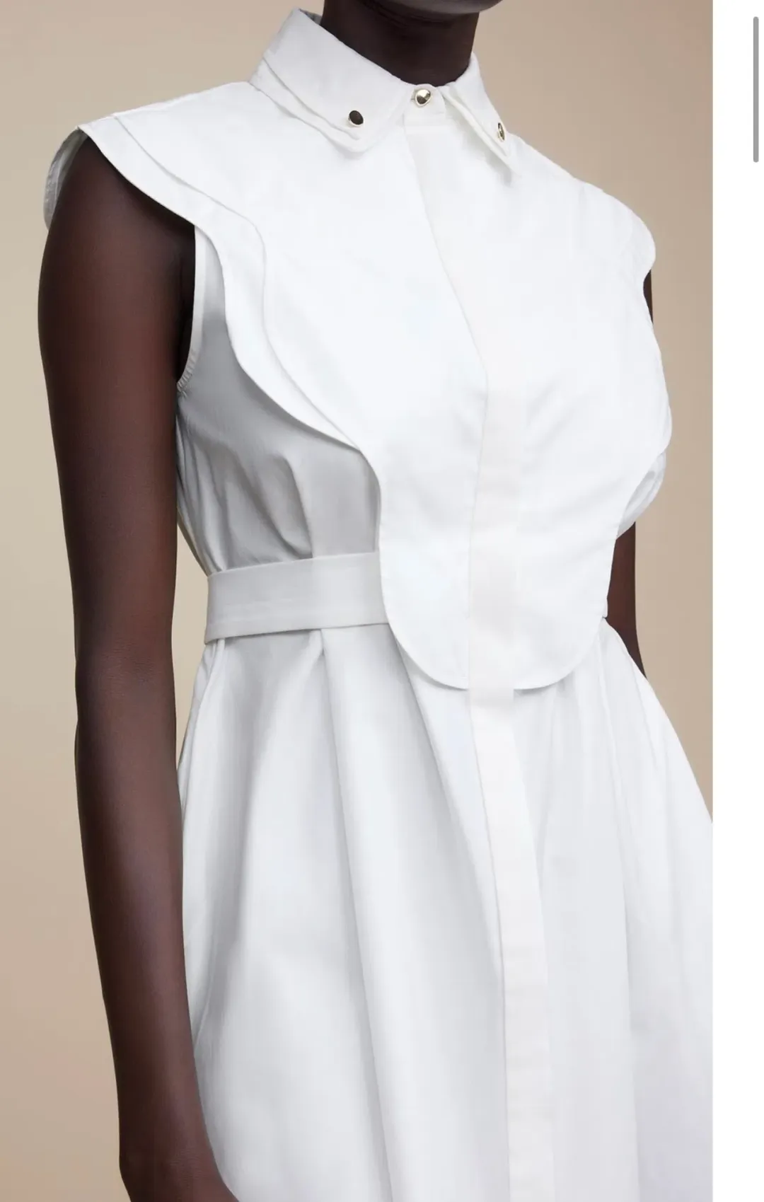 Acler Hume Dress White Size AU 6 for rent on The Volte - main image