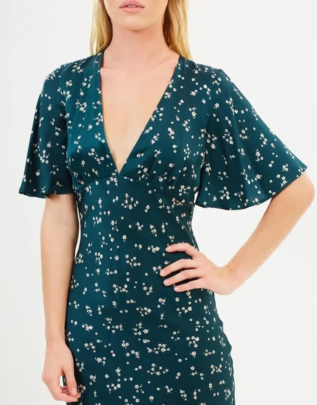 Bec & Bridge Jardin Midi dress Green Size 14 for rent on The Volte - main image