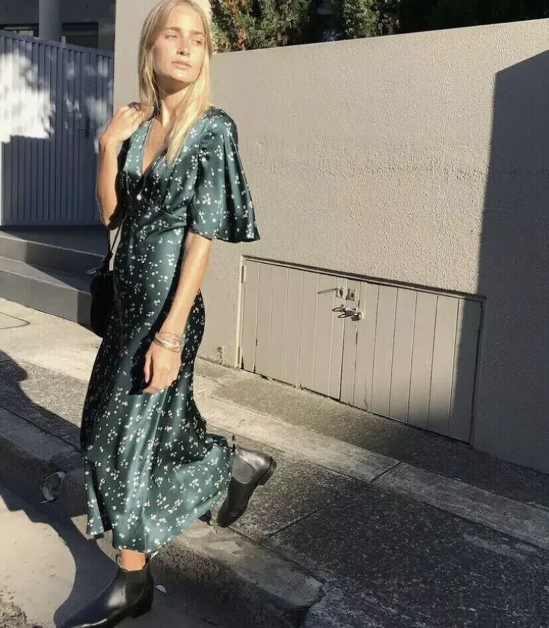 Bec & Bridge Jardin Midi dress Green Size 14 for rent on The Volte - main image