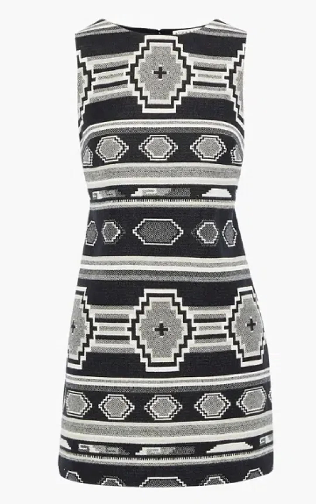 Alice & Olivia Clyde Cotton Mini Dress Print Size 10 for rent on The Volte - main image