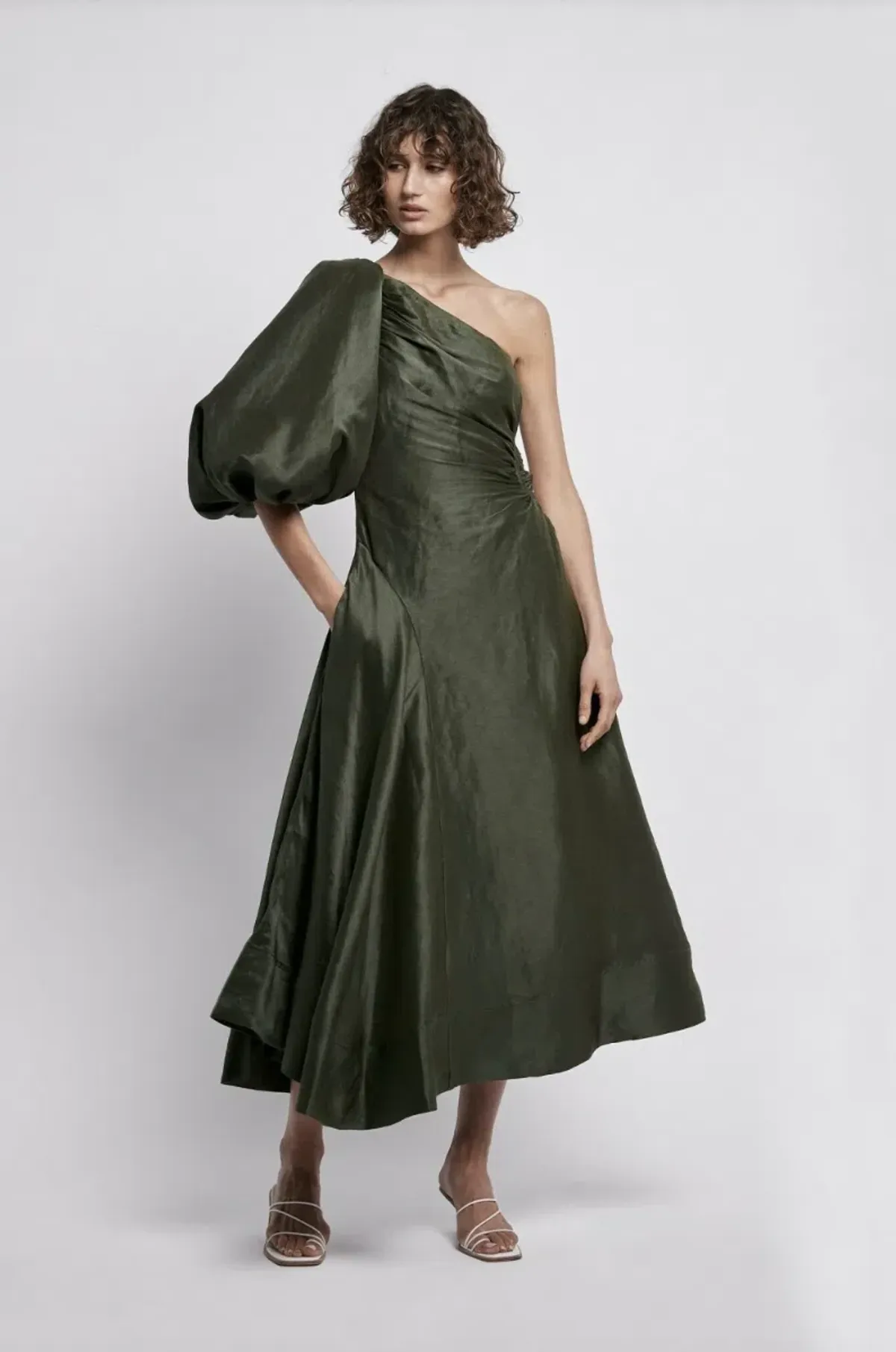 Aje Concept Dress in Green Size 10 for rent on The Volte - main image