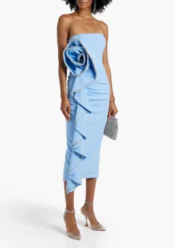 Rachel Gilbert Santiago Dress Sky Blue Size 8 for rent on The Volte - image 1