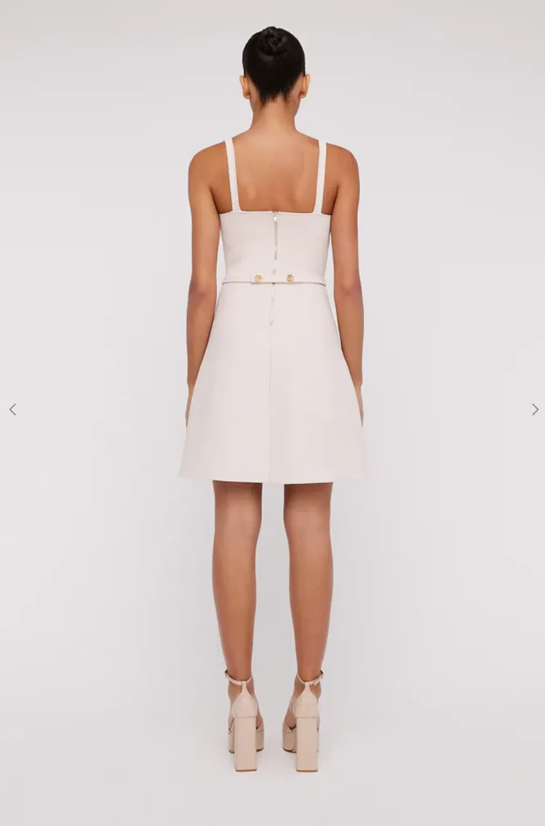 Scanlan Theodore Crepe Knit Square Pocket Dress Pink Size XS/ AU 6 for rent on The Volte - main image