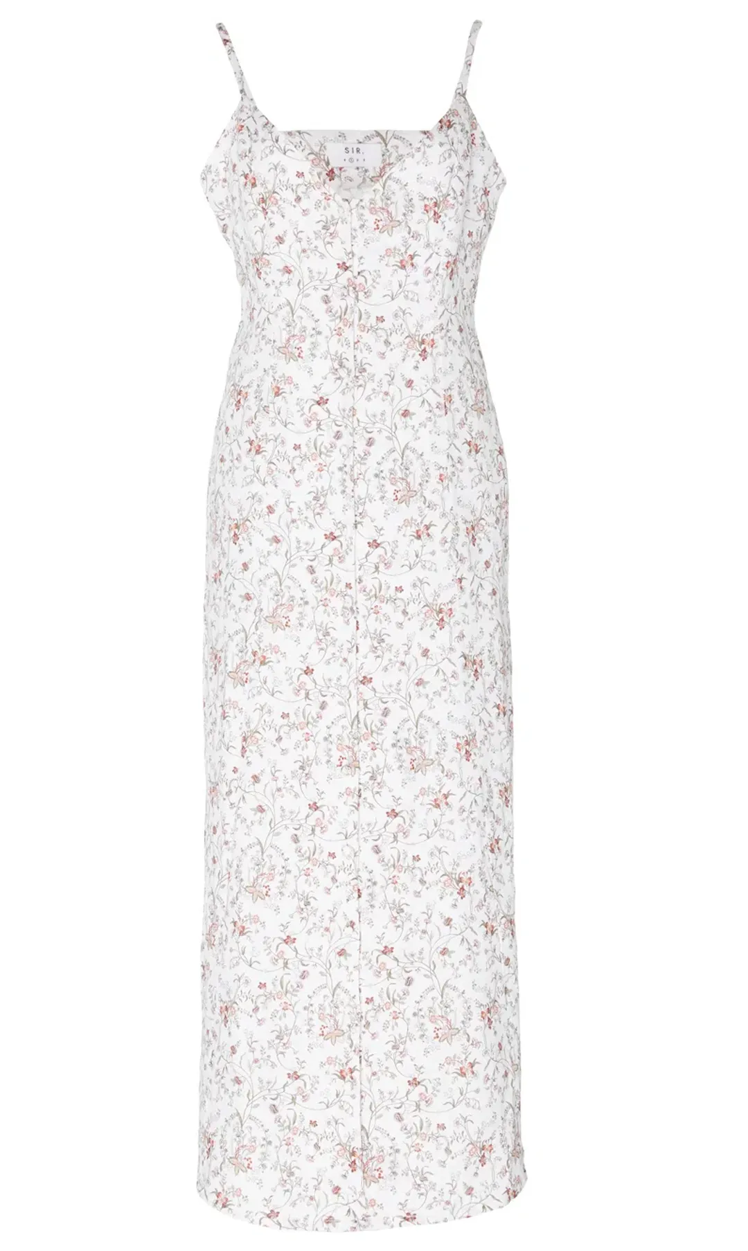Sir the Label Haisley Linen Midi Dress Floral-Print  Size 6  for rent on The Volte - main image