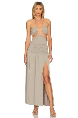 Bec & Bridge Adaline Cut Out Maxi Dress Taupe Size 10 for rent on The Volte - image 5