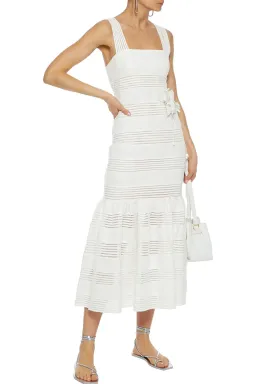Zimmermann Corsage Linear Dress White Size 10 for rent on The Volte - image 1