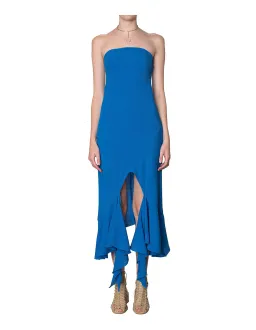 KITX Strapless Midi Dress Blue Size 6 for rent on The Volte - image 1