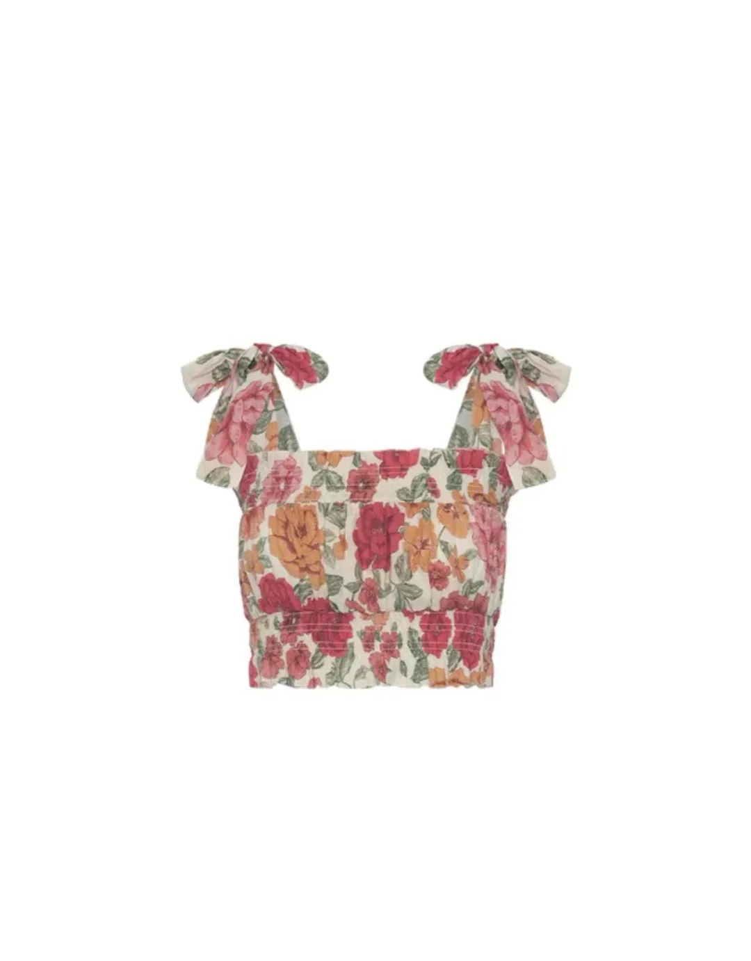 Kivari Camela Shirred Top Floral Size 14 / XL for rent on The Volte - main image