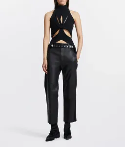Dion Lee Muscular Twist Tank Top Black Size 6 for rent on The Volte - image 1