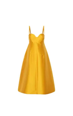 Oroton Sculptured Bodice Dress Marigold Size 10 for rent on The Volte - image 5