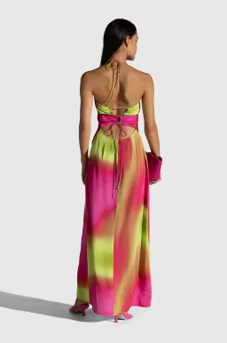 The Wolf Gang Makena Maxi Dress Neon Print Size M / Au 10 for rent on The Volte - image 3