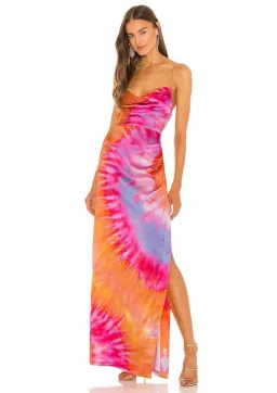 Retrofete Marlene Maxi Dress Sunset Size M / Au 8-10 for rent on The Volte - image 1