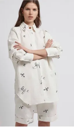 Aje Psychedelia Multi Logo Shirt Size 10 for rent on The Volte - image 2