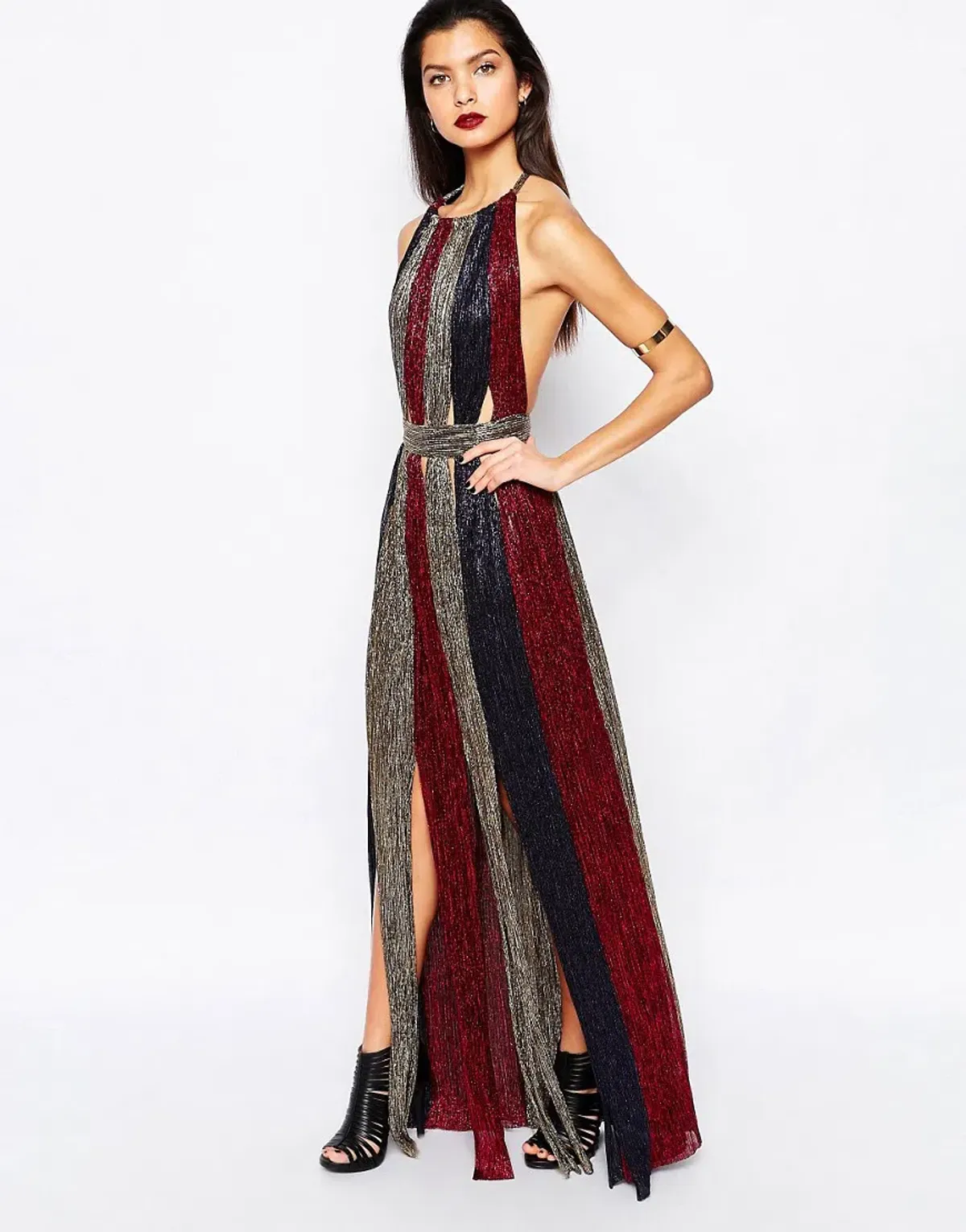 Bec & Bridge Santal Maxi Dress Sparkle Multi Size 8 for rent on The Volte - main image